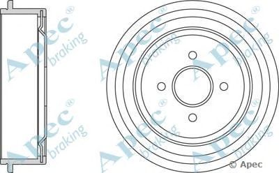 APEC BRAKING drm9704 -  Тормозной барабан